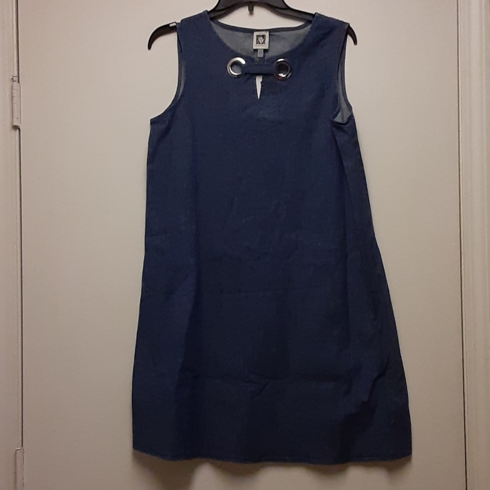 Anne Klein Lightweight Denim Dress Size 4